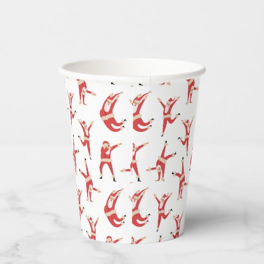 Gobelets En Papier Dabing Père Noël Fun Motif de Noël (Droite)