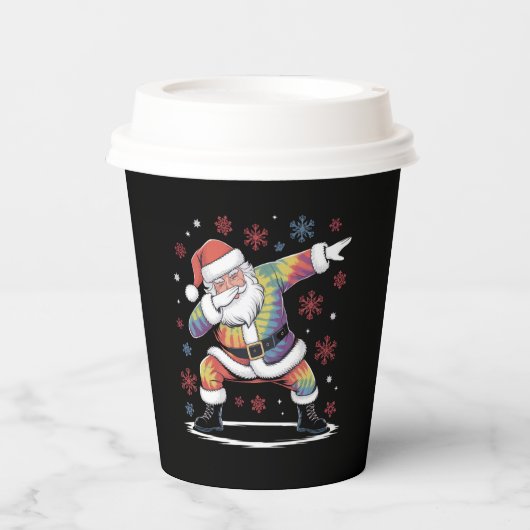 Gobelets En Papier Dabler Noël Père Noël mauvais Noël Noël (Recto)