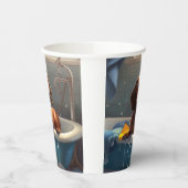 Gobelets En Papier Dachshund Bathtime Fun (Gauche)