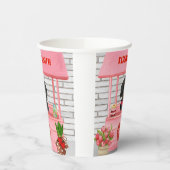 Gobelets En Papier Dachshund Chien Valentine's Day Kissing Booth (Gauche)