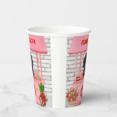 Gobelets En Papier Dachshund Chien Valentine's Day Kissing Booth (Droite)