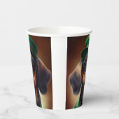 Gobelets En Papier Dachshund Dog en tenue de la Saint Patrick (Gauche)