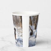 Gobelets En Papier Dachshund Qu'Il Neige Noël (Droite)