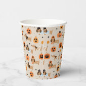 Gobelets En Papier Dachshunds en Halloween Costumes Motif (Droite)
