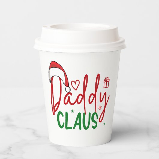 Gobelets En Papier Daddy Claus Christmas Design-60094 (Verso)