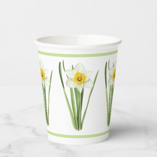 Gobelets En Papier Daffodil Fleur Botanique (Gauche)