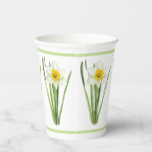 Gobelets En Papier Daffodil Fleur Botanique (Droite)
