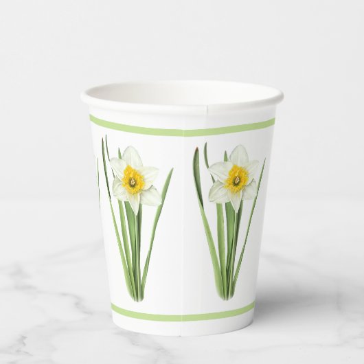 Gobelets En Papier Daffodil Fleur Botanique (Droite)