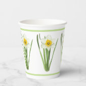 Gobelets En Papier Daffodil Fleur Botanique (Recto)