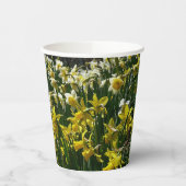 Gobelets En Papier Daffodiles jaunes et blancs Fleurs de printemps (Gauche)