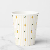 Gobelets En Papier Dainty Lemon Motif tasse papier (Verso)