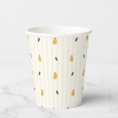Gobelets En Papier Dainty Lemon Motif tasse papier (Recto)