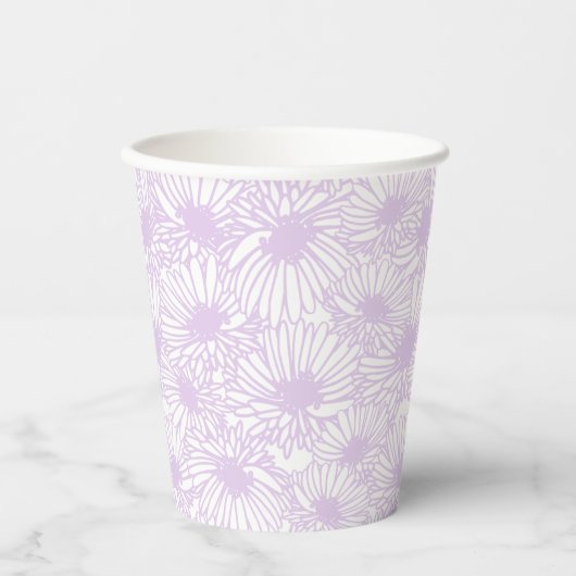 Gobelets En Papier Daisy Blooms - Airy Lilac (Recto)