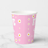 Gobelets En Papier Daisy Flower Five est une Vibe 5e fête d'anniversa (Droite)