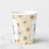 Gobelets En Papier Daisy Little Miss ONEderful Party Cup - Jaune (Gauche)
