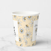 Gobelets En Papier Daisy Little Miss ONEderful Party Cup - Jaune (Droite)