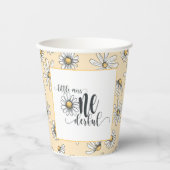 Gobelets En Papier Daisy Little Miss ONEderful Party Cup - Jaune (Recto)