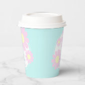 Gobelets En Papier Daisy Simple Baby shower bleu (Gauche)