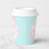 Gobelets En Papier Daisy Simple Baby shower bleu (Droite)