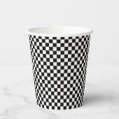 Gobelets En Papier Damier (Verso)