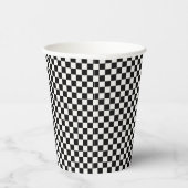 Gobelets En Papier Damier (Droite)