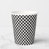 Gobelets En Papier Damier (Recto)
