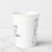 Gobelets En Papier Dancing Halloween Skeleton - blanc (Gauche)