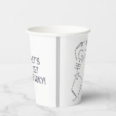 Gobelets En Papier Dancing Halloween Skeleton - blanc (Droite)