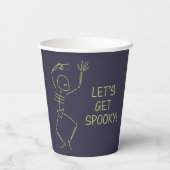 Gobelets En Papier Dancing Halloween Squelette - violet (Verso)