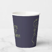 Gobelets En Papier Dancing Halloween Squelette - violet (Gauche)