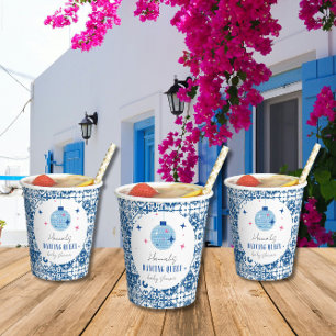 Gobelets En Papier Dancing Queen grec Musical disco baby shower