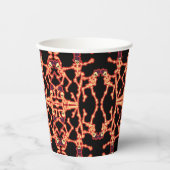 Gobelets En Papier Dancing Skeletons Amusants Coupe d'Halloween (Recto)