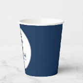 Gobelets en papier d'ancre de mariage nautique (Gauche)
