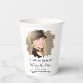 Gobelets En Papier Dans la mémoire aimante | Mémorial photo (Recto)