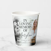 Gobelets En Papier Dans la mémoire aimée avant et après la sympathie (Verso)