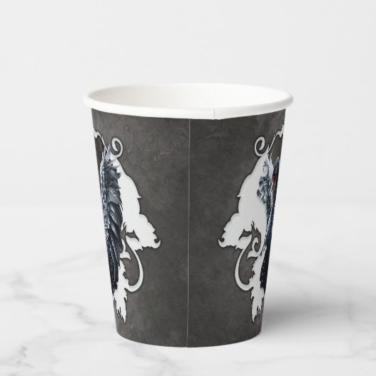 Gobelets En Papier Dans l'ombre de l'élégance : Un cygne noir. (Droite)