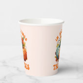 Gobelets En Papier Dans toutes les choses donner Merci Citrouille (Gauche)