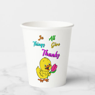 Gobelets En Papier Dans Toutes Les Choses Remercient Chick Tulip Than