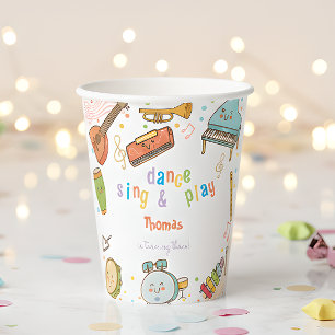 Gobelets En Papier Danse chanter et jouer anniversaire de enfant