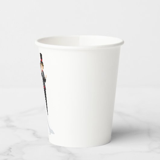 Gobelets En Papier Danse De Mariée Et De Pièce (Gauche)