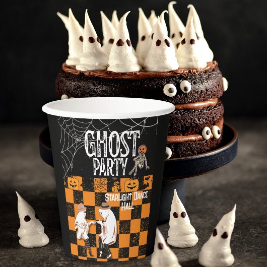 GOBELETS EN PAPIER DANSE D'HALLOWEEN 
