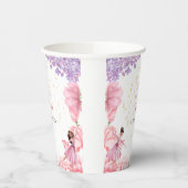 Gobelets En Papier Danse et ballerine tourbillon anniversaire (Gauche)