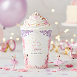 Gobelets En Papier Danse et ballerine tourbillon anniversaire