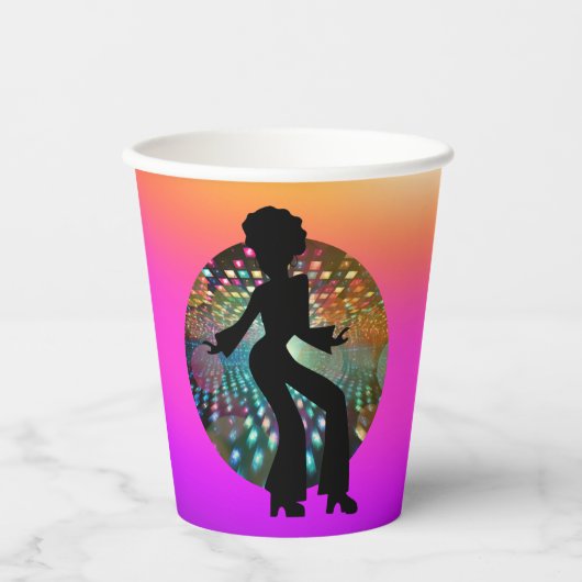 Gobelets En Papier Danseur dynamique de Disco (Recto)