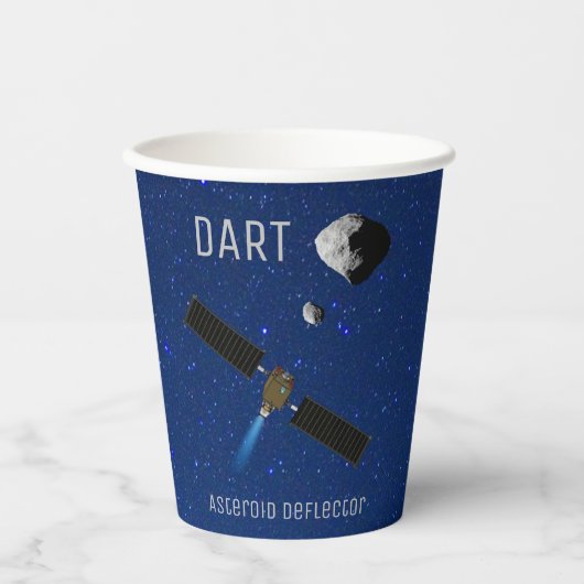 Gobelets En Papier DART Astéroïde Déflecteur Spacecraft (Recto)