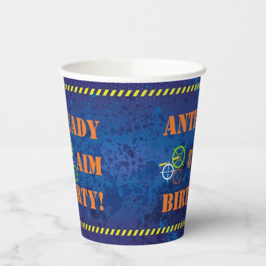 Gobelets En Papier Dart Blaster Soldier fête d'anniversaire (Gauche)