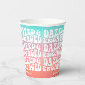 Gobelets En Papier Dazed Engagé | Pink Aqua Retro (Droite)
