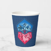 Gobelets En Papier DC Super Hero Girls Teamwork Bataille (Recto)