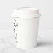 Gobelets en papier de mariage drôles jusqu'à ce qu (Gauche)