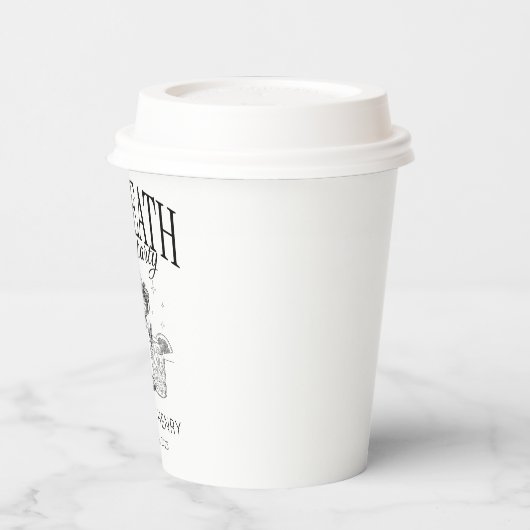 Gobelets en papier de mariage drôles jusqu'à ce qu (Gauche)